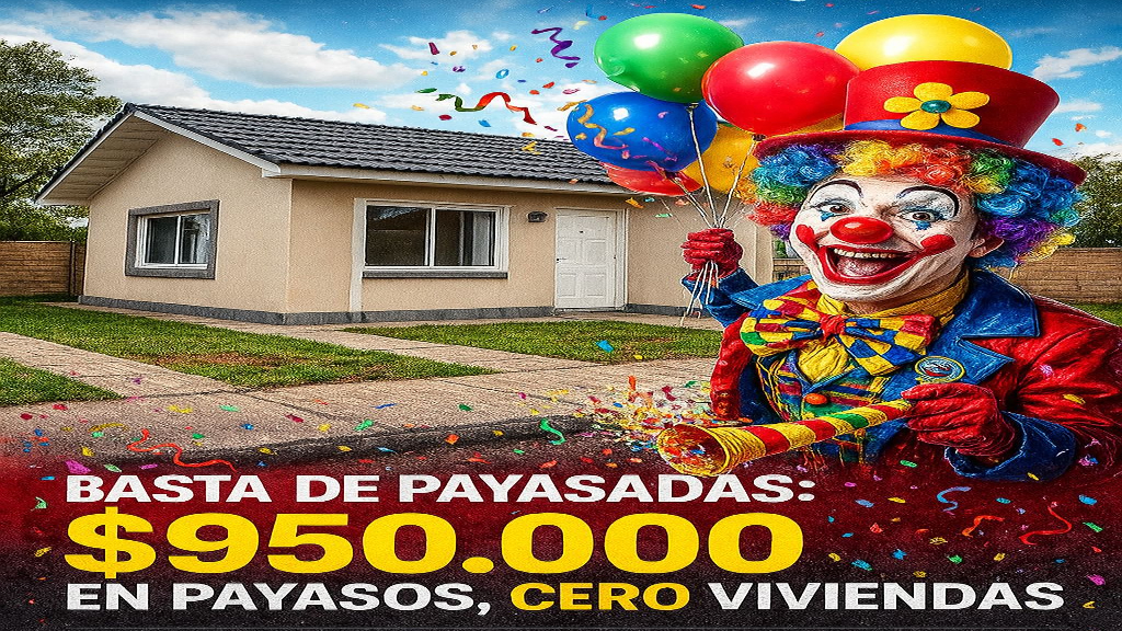Garay cuestionó al IAPV por financiar payasos en lugar de construir viviendas