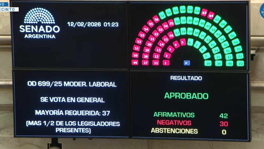 Reforma antiTrabajadores con media sanción