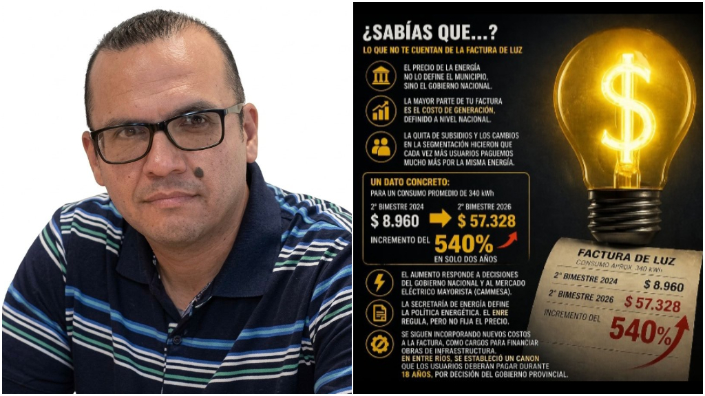 Garay y la tarifa de la luz: 