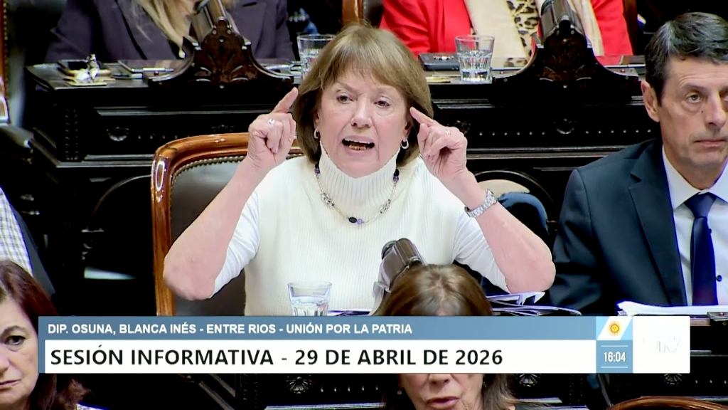 Osuna cuestionó a Adorni