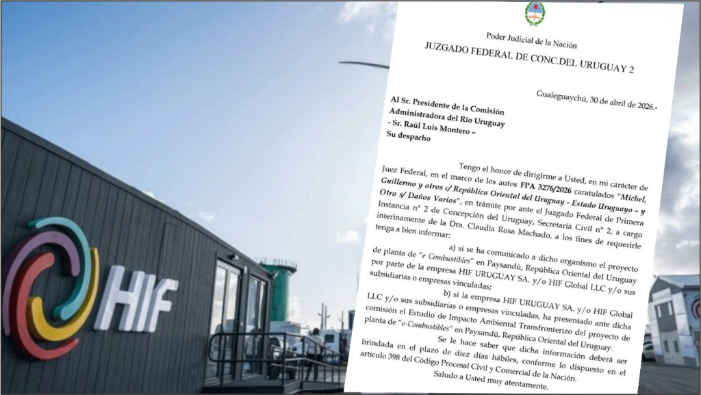 HIF Global: la Justicia exige informes a Uruguay y a CARU por la demanda de Michel