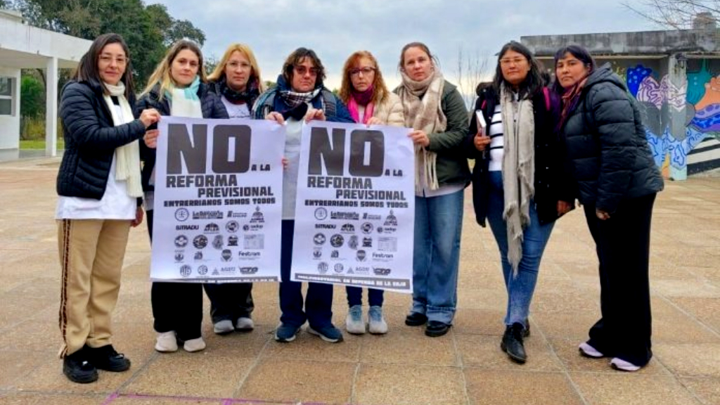 AGMER visitó escuelas y rechazó la reforma previsional