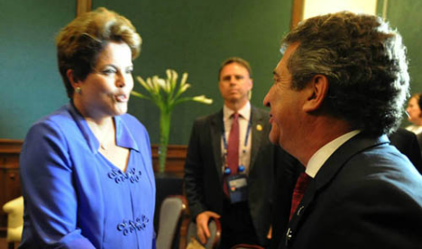 Urribarri con Rousseff en el G20