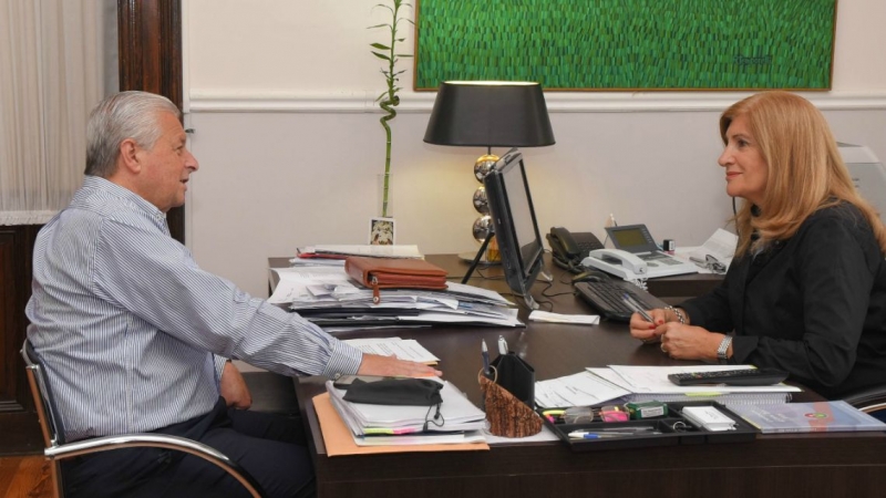 Lauritto dialogó con la Ministra Romero sobre temas de seguridad ciudadana