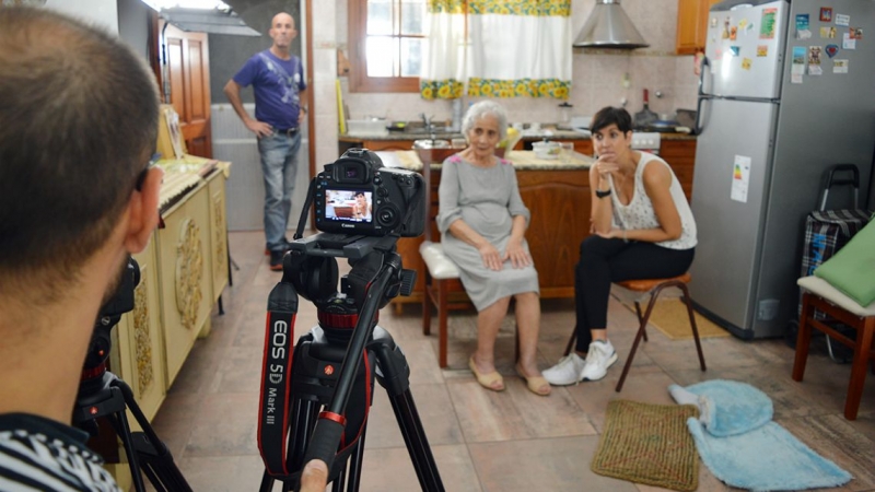 Abuelas de Plaza de Mayo graban  un cortometraje en nuestra ciudad