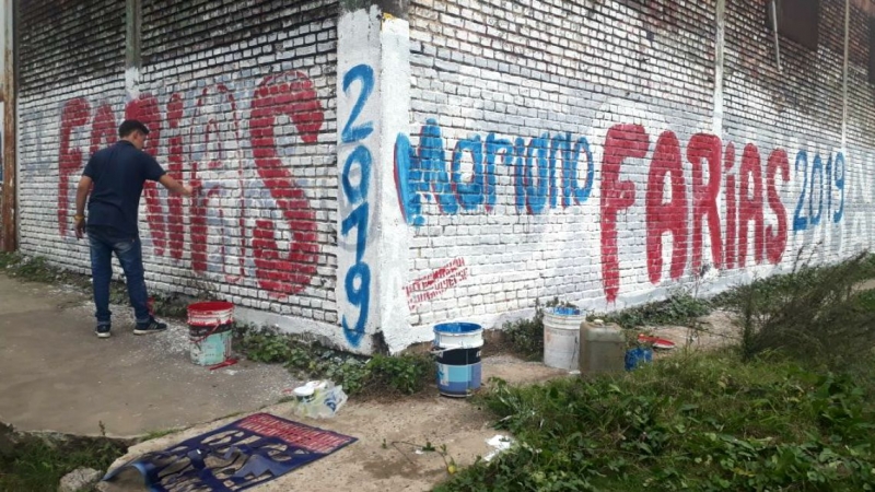 Los paredones de Farias se convirtieron en los primeros rumbo al 19