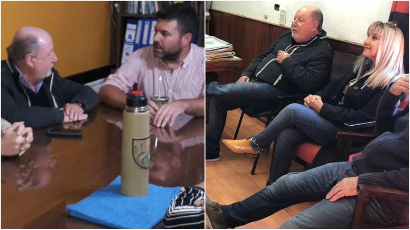 Busti, de reunión en reunión, con intendentes del PJ