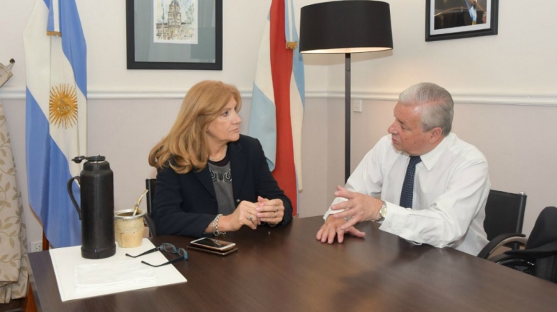 Lauritto abordó la problemática de seguridad con la Ministra de Gobierno