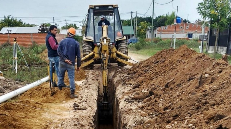 Estiman que en julio finalizarán con la ampliación de la red cloacal en Cristo de los Olivos