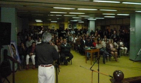 Homenaje a Fidel Baldoni, Humberto Retamar y Darío Morend | Imagen: Babel, Valodia Nichajew
