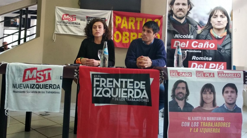 “La grieta es entre los candidatos del fondo y nosotros”, definieron en el Frente de Izquierda