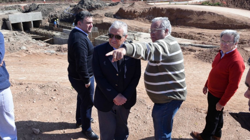 Lauritto y el ministro Benedetto recorrieron obras en la ciudad