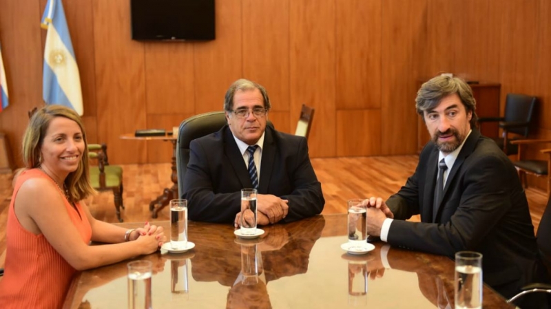 Stratta y Giano dialogaron con el presidente del STJ sobre Ley Micaela y Juicio por Jurados