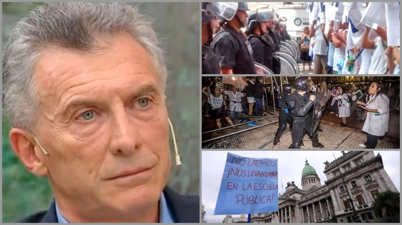 Pese a que achicó el presupuesto para la Educación, Macri dijo que la mejoró
