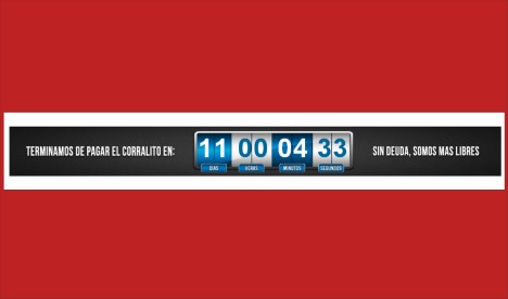 Economía de la Nación cuenta y muestra los segundos para terminar de pagar la deuda del 2001
