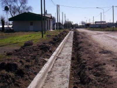 Construcción de cordones cuneta