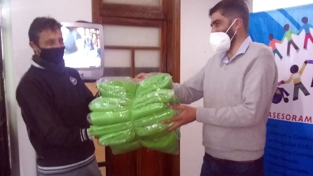 Se entregaron 296 frazadas a instituciones que trabajan con personas con discapacidad