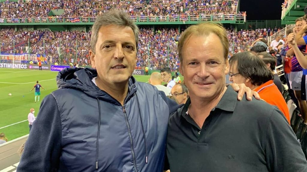 Bordet fue a festejar con Massa el ascenso de Tigre