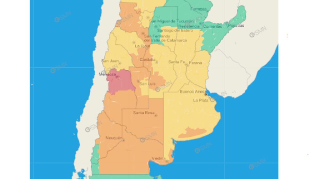 Entre Ríos ingresa en alerta amarillo por altas temperaturas