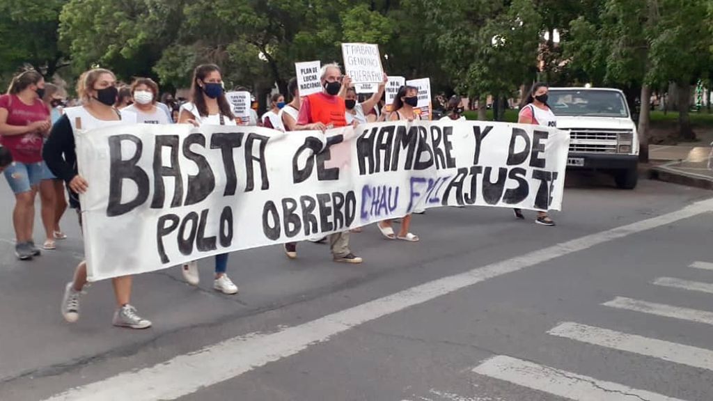 El PO marchó en rechazo al acuerdo con el FMI