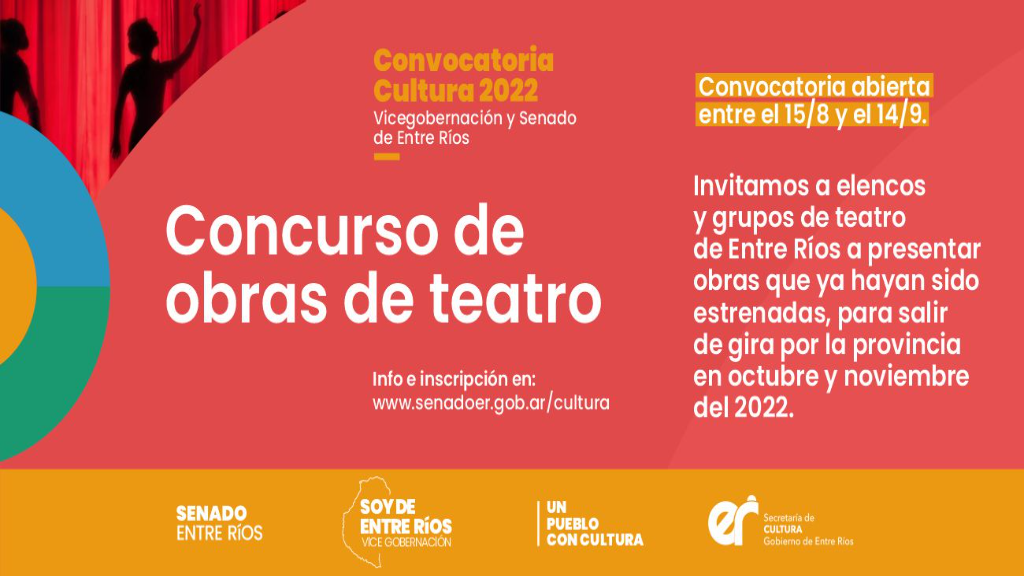 Concurso de obras de teatro y gira provincial