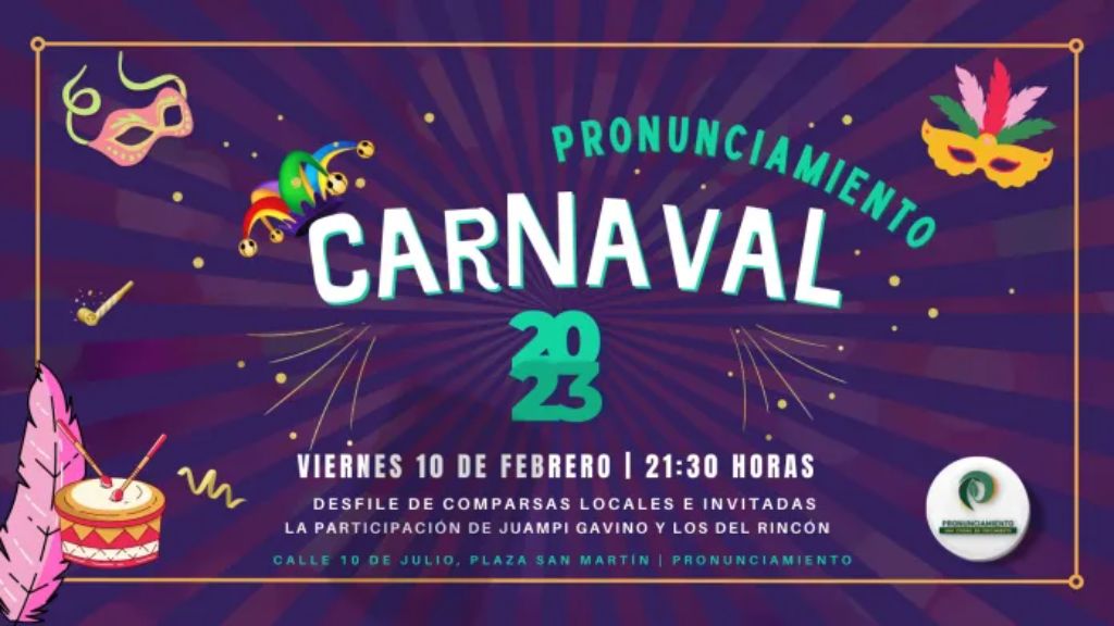 Llega el Carnaval de Pronunciamiento
