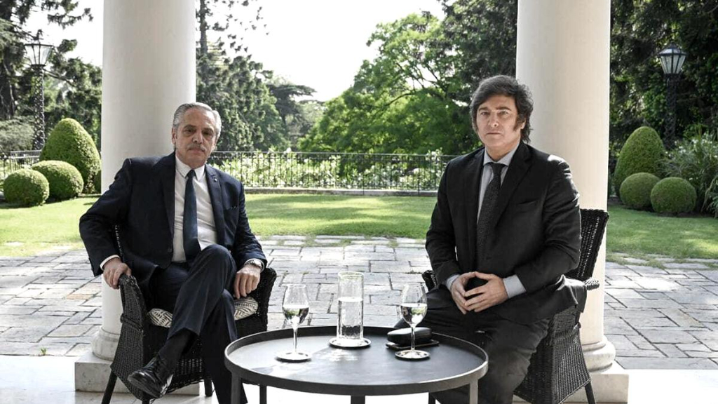 Alberto Fernández recibió a Javier Milei