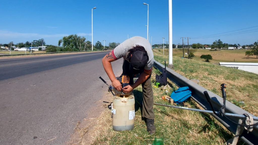 Trabajos en el acceso a la ciudad