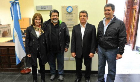 Urribarri en la reinaguración de la sede gremial de la Uocra en Paraná | Imagen: ministerio de Comunicación