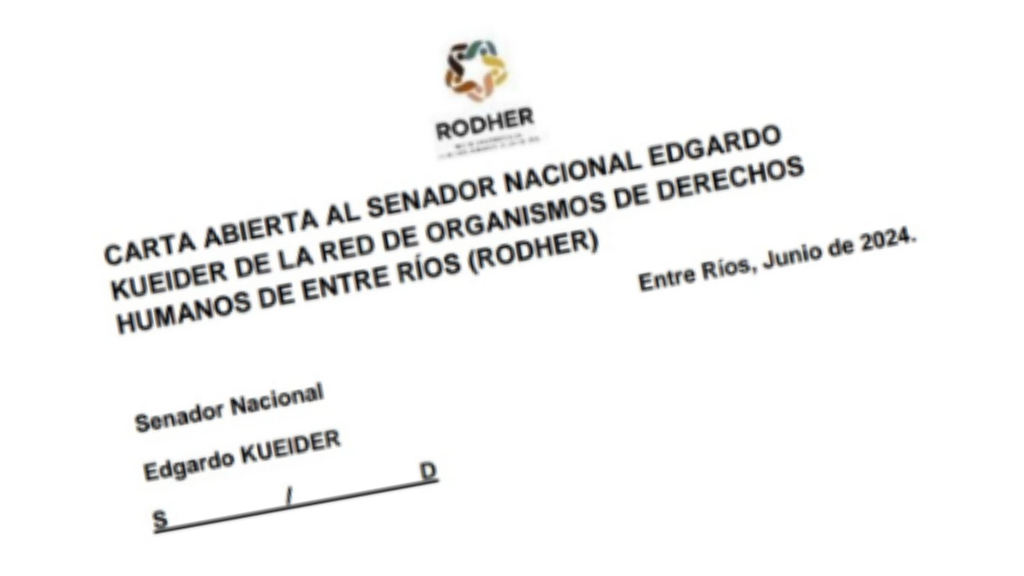 Organismos de DD. HH. le piden a Kueider que rechace la ley Bases