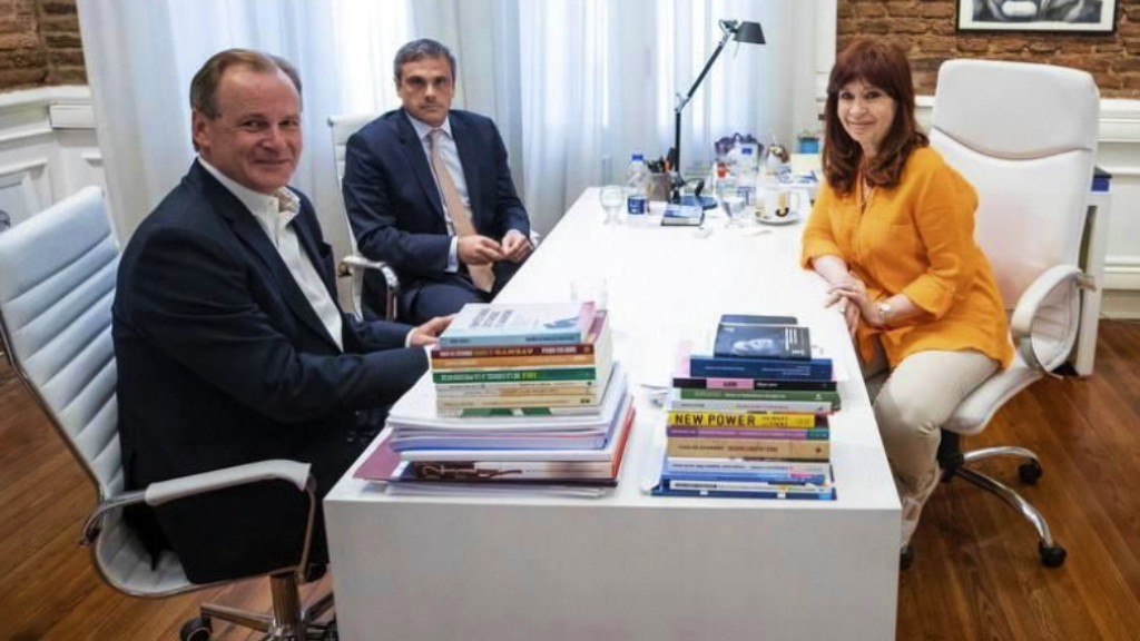 Cristina con Bordet y Michel