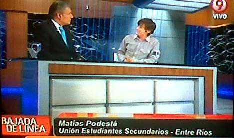 Matías Podestá, el gurí de 17 años, invitado especial de Víctor Hugo Morales para hablar de política