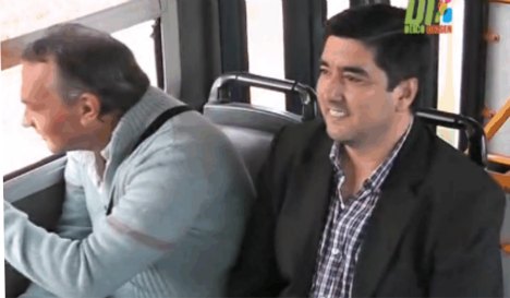 A trabajar en cole: Fuertes inauguró el servicio usándolo