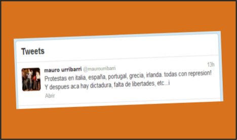 “Protestas en Europa, todas con represión. Y después, acá hay dictadura