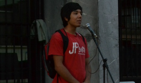 Damián Castro de la JP Evita | Imagen: Babel, Clara Chauvin