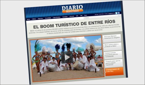 El crecimiento turístico de Entre Ríos, noticia nacional