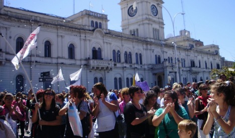Paro docente, departamento Uruguay: Adhesión del 90 por ciento