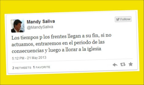 Saliva advirtió que el tiempo para alianzas termina