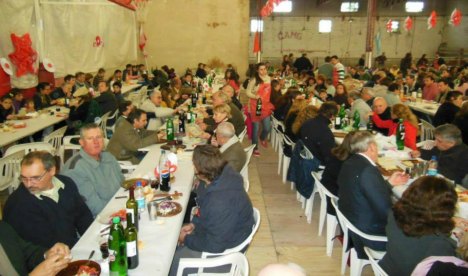 Almuerzo radical en María Grande.