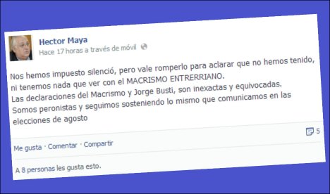 Maya se despega de Busti: “No hemos tenido, ni queremos tener nada que ver con el Macrismo”