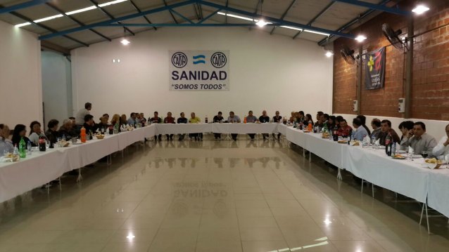 Fuertes recibió el apoyo del titular nacional del sindicato de Sanidad