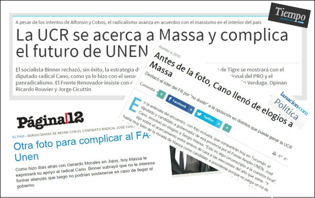 UCR, ahora, rosquea con Massa