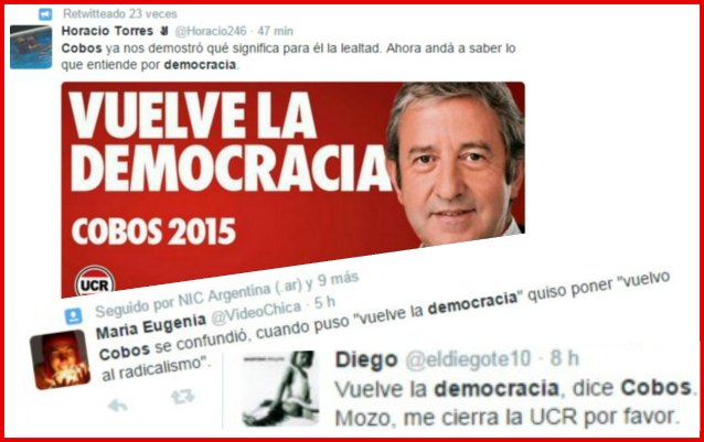 Cobos dijo que con él