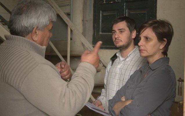 Magni, en el Cementerio, con los municipales