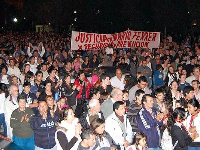 Vecinos se movilizaron en reclamo de Justicia por la muerte de Jorge Ortíz