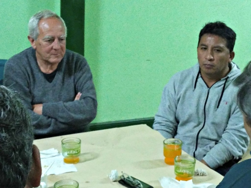 ADALBERTO SOSA (CGT) Y MARTÍN CALISAYA (ATE)