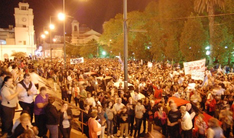 Final de un día agitado