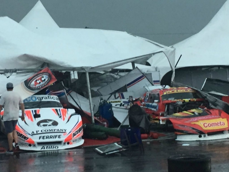 Un fuerte temporal de lluvia y viento afectó a Concepción del Uruguay