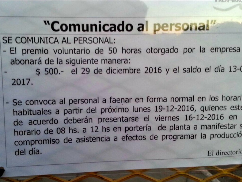 Tres Arroyos reiteró su propuesta y avisó que el lunes vuelve la faena