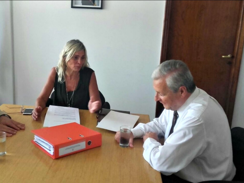 Lauritto presentó el proyecto de remodelación del sistema cloacal